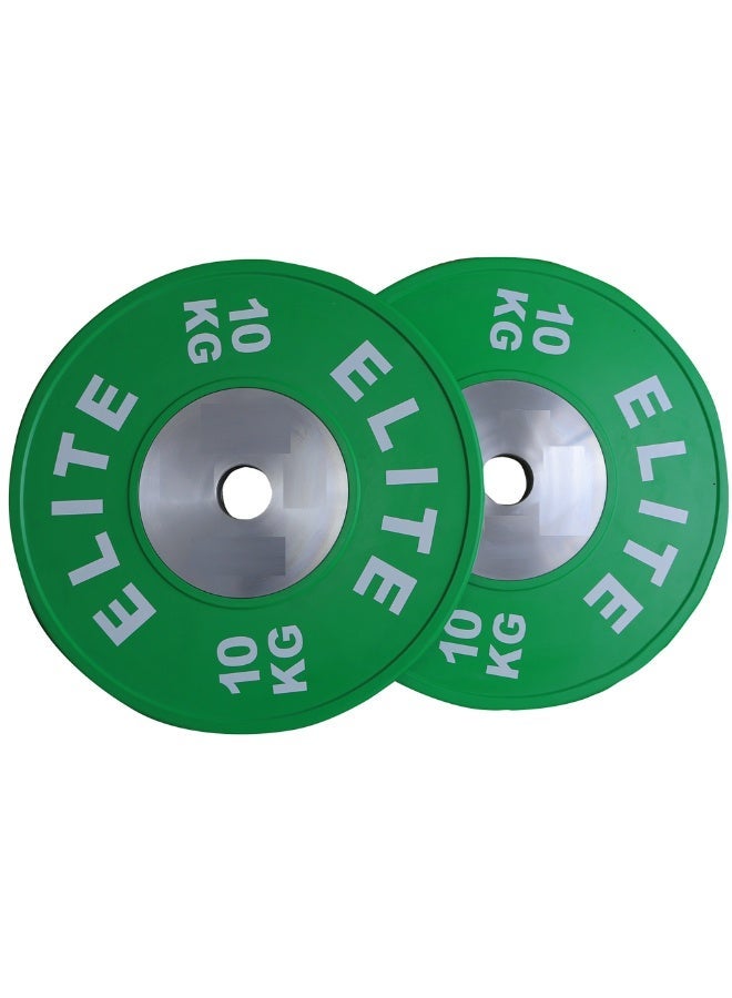 Elite Technique Bumper Plate 10 kg(51mm hole/2 PCS) - Image 1